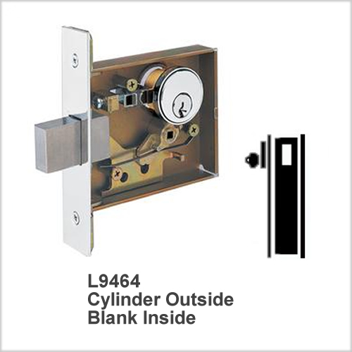 Schlage Commercial L9464P Single Cylinder Deadbolt w/ Blank Int. - Click Image to Close