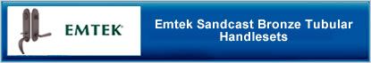 Emtek Sandcast Bz Tub Handlesets