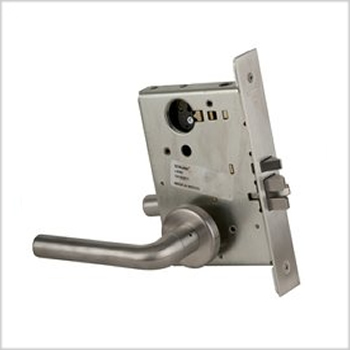 Schlage Commercial L-Series Mortise Lock w/ 02 Lever & Rose Trim - Click Image to Close