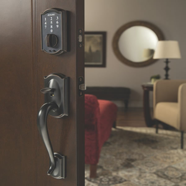 Schlage BE375 Camelot Touch Handleset (BE375+FE285)