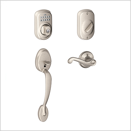 Schlage Plymouth Keypad Handleset (BE365+FE285) - Click Image to Close