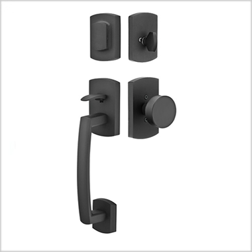 Emtek Sandcast Bronze Ridgemont Handleset Emtek Sandcast Bronze Ridgemont Handleset