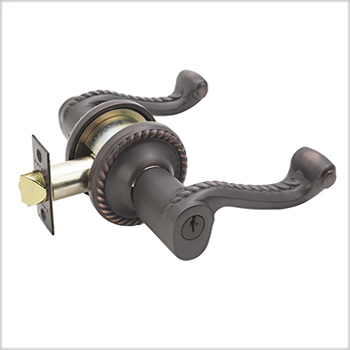 Emtek Brass Rope Key-In Leverset (RL) - Click Image to Close