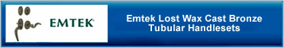 Emtek Lost Wax Bronze Tubular H